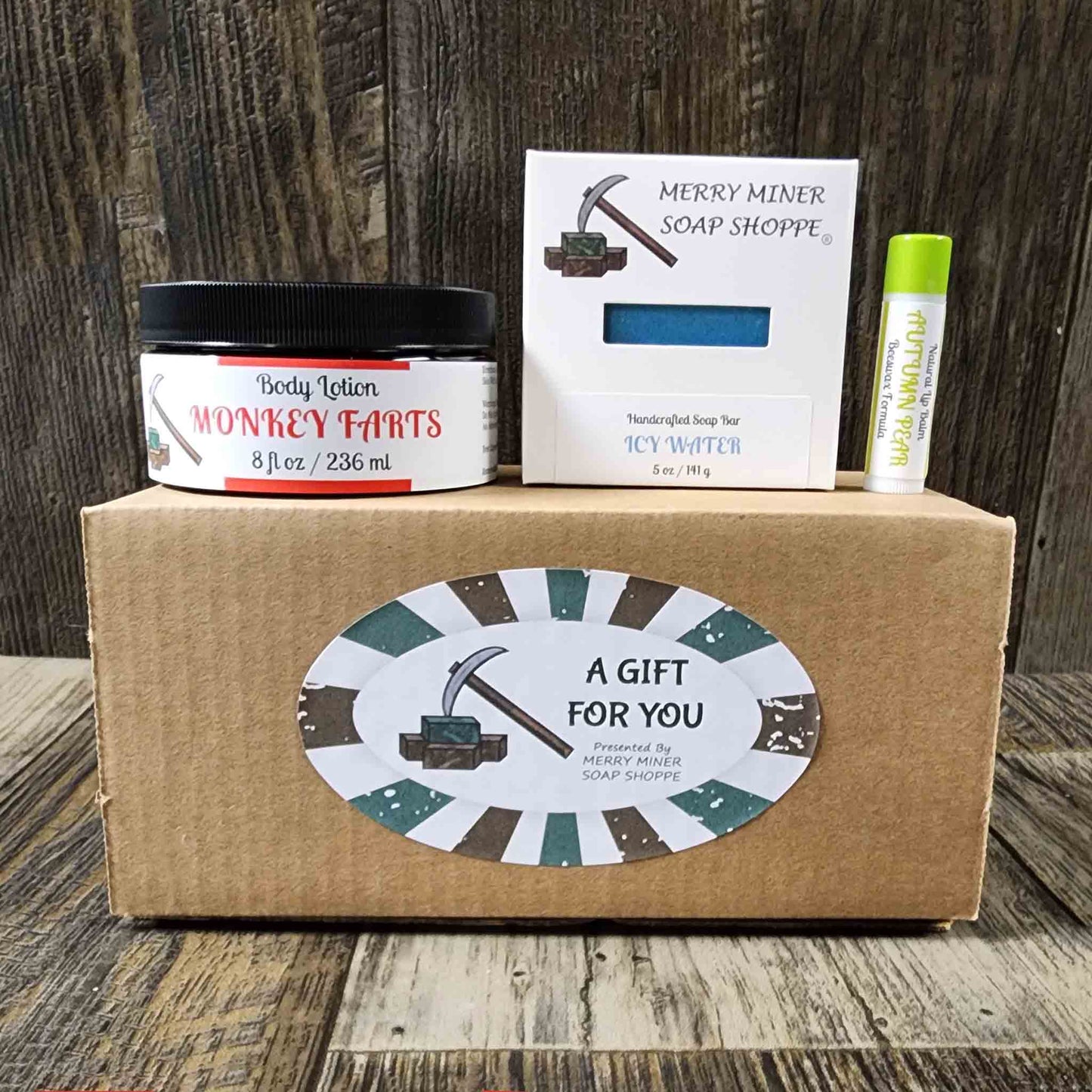 Miner's Gift Set V - Bar Soap/Body Lotion/Lip Balm