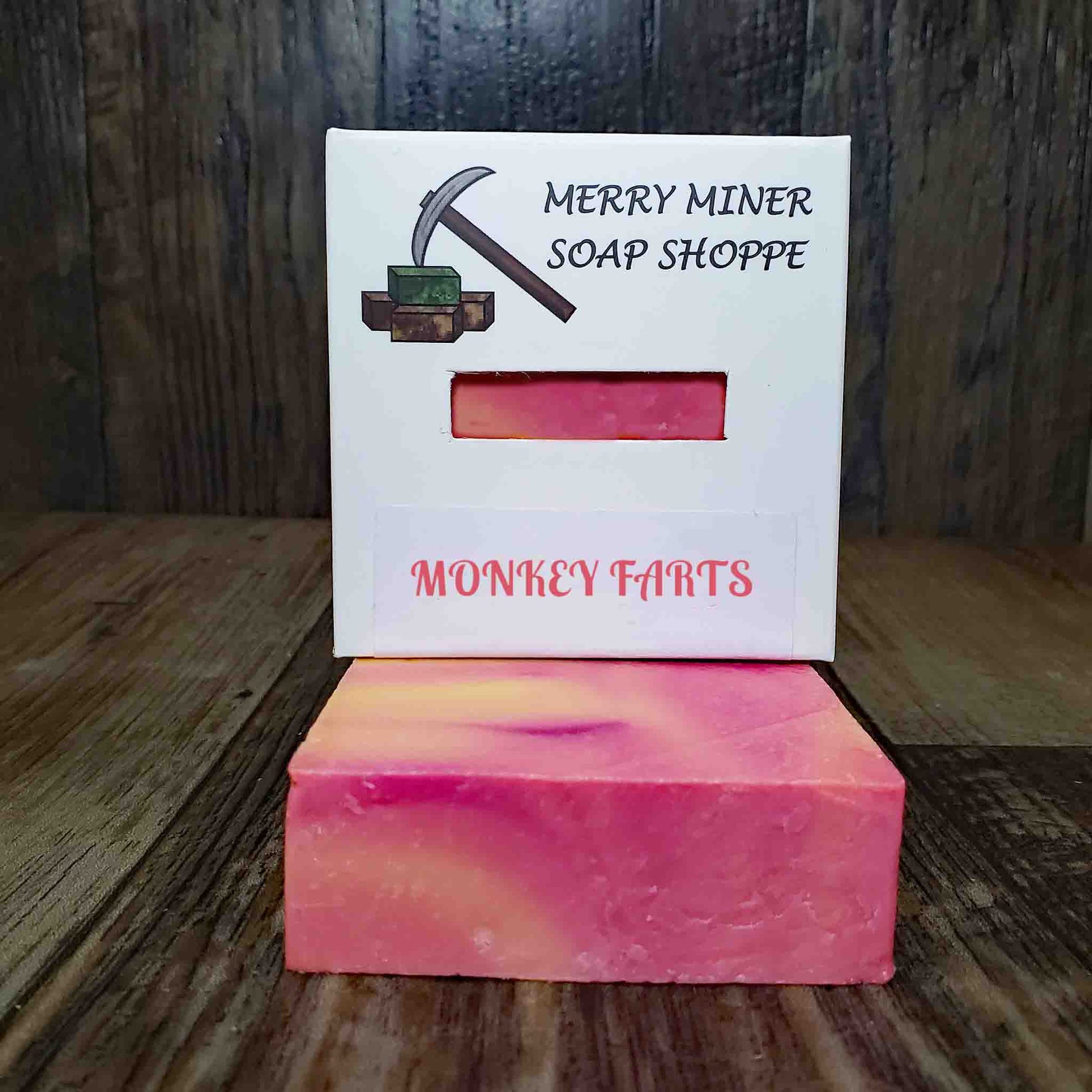 natural bar soap scented as monkey farts