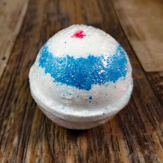 natural bath bomb scented as wild passion