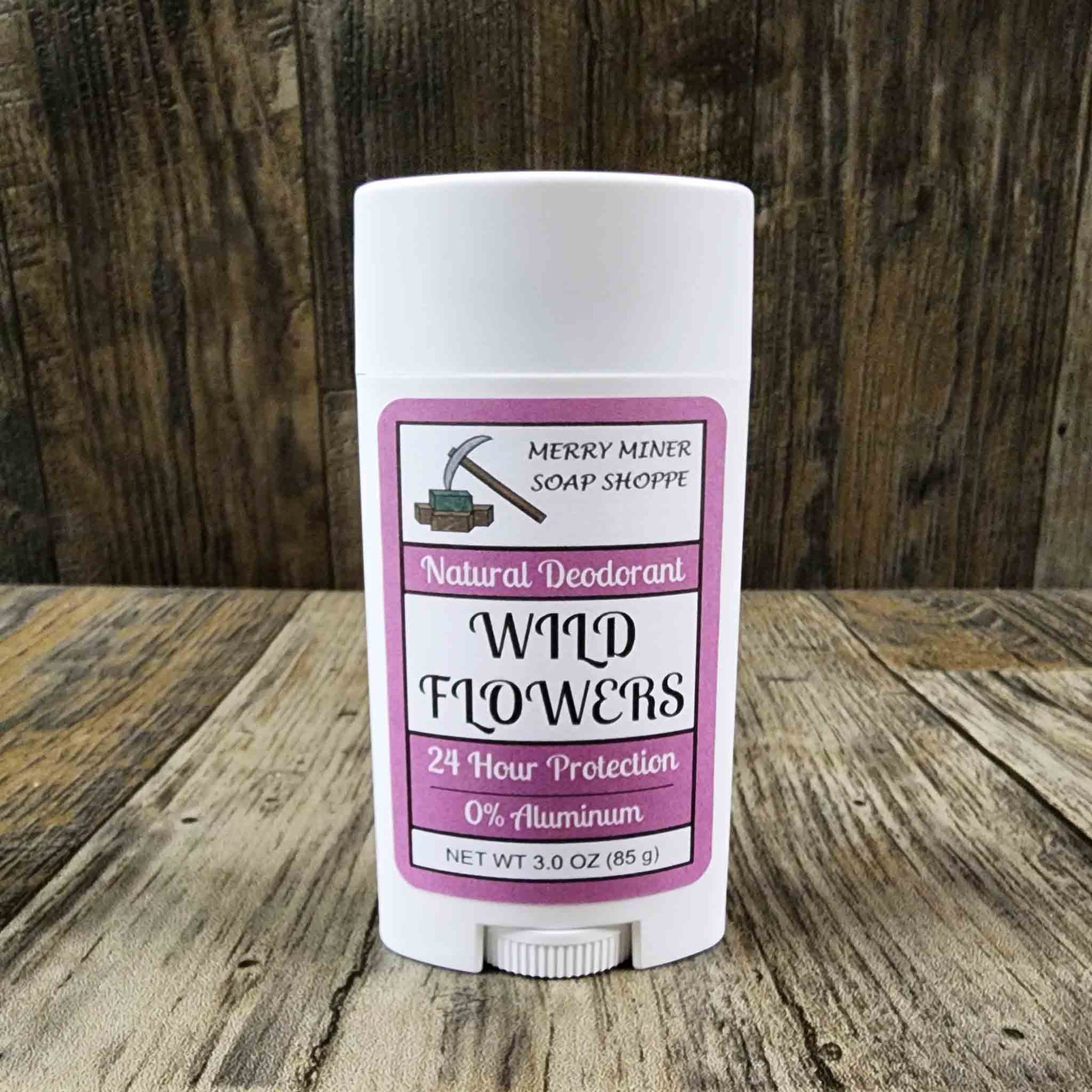 natural deodorant scented as wildflowers