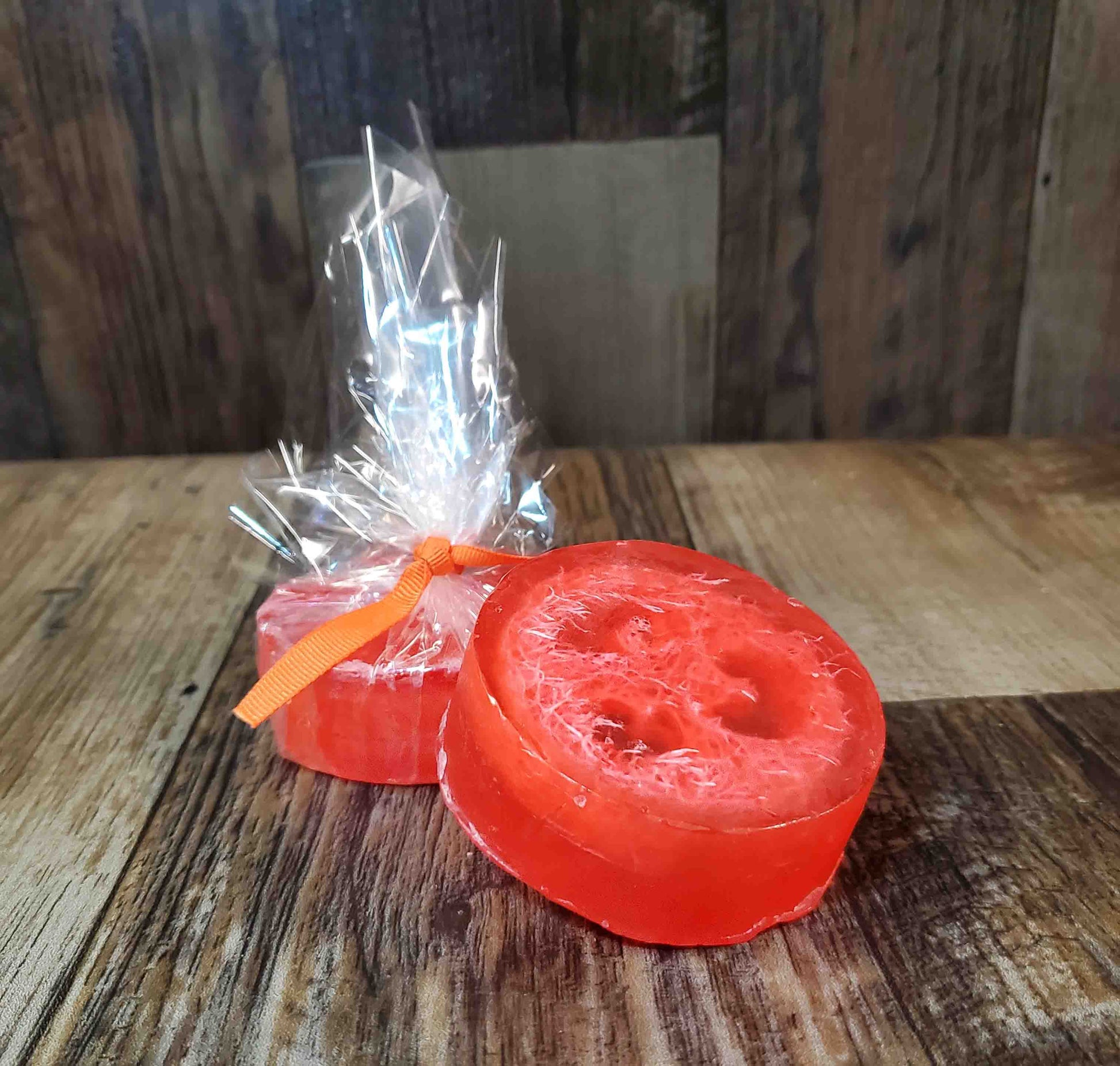 natural loofah soap scented as frankincense