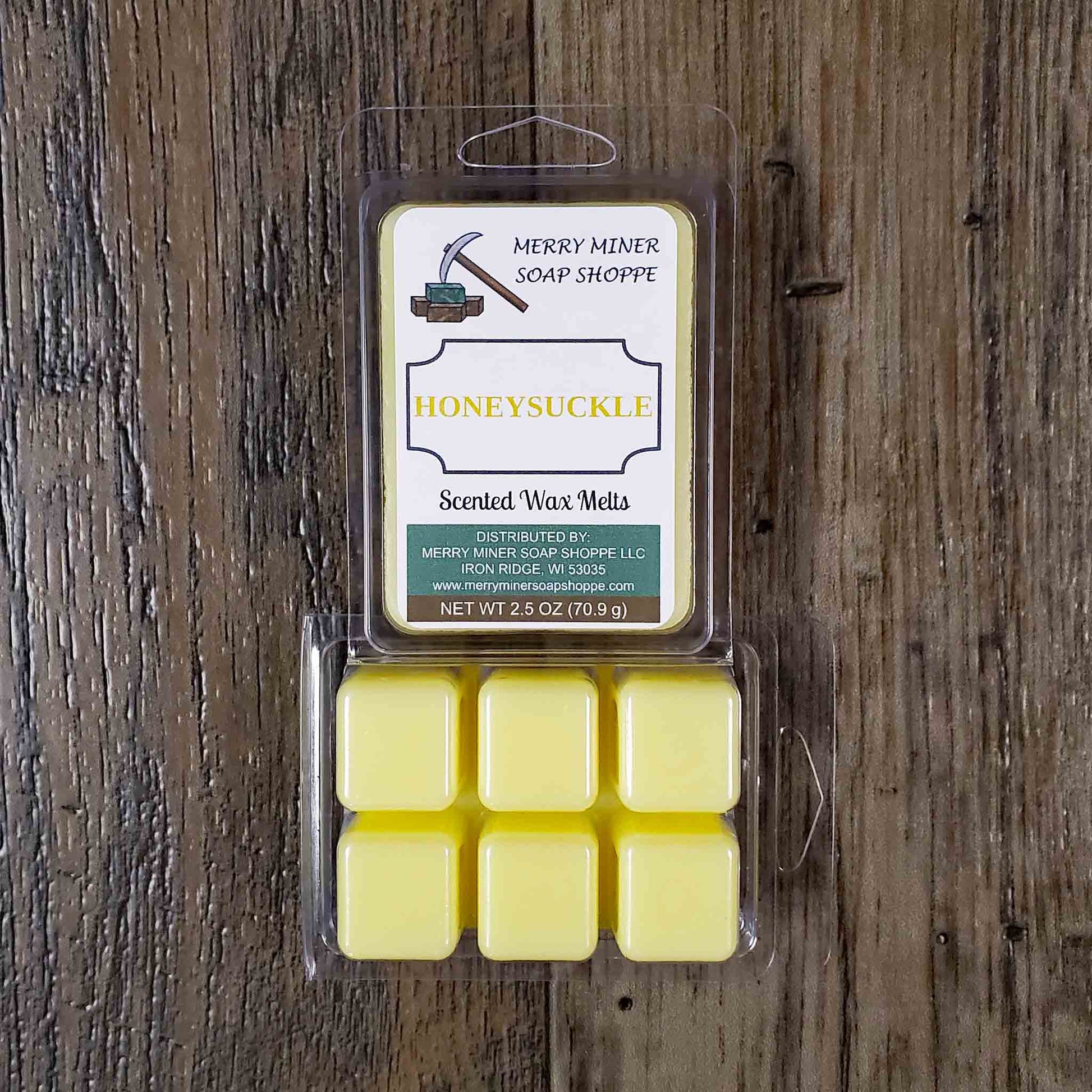 soy coconut wax melts scented as honeysuckle