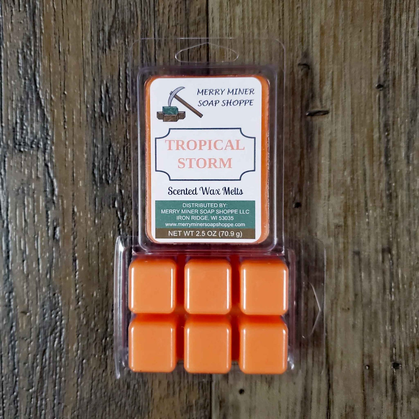 soy coconut wax melts scented as tropical storm